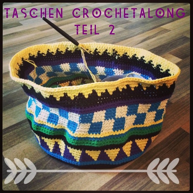 Taschen Crochet Along #2 - Teil 2, 3 und 4